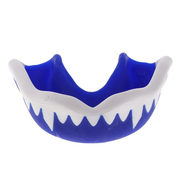 Boxeo Protector bucal Adulto EVA Protector bucal MMA Protector de dientes  con estuche Azul 47mm Sharpla Protector bucal deportivo para adultos