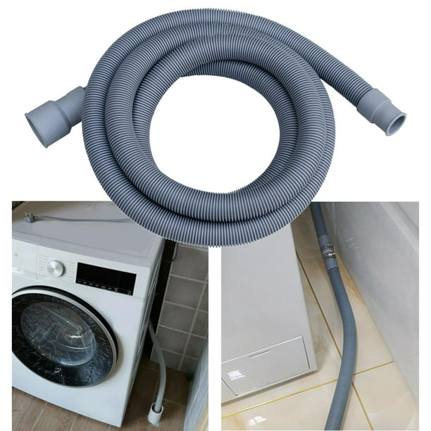 de drenaje de lavadora con abrazaderas, tubo de salida de lavadora