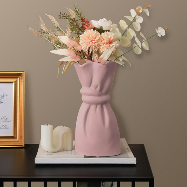 Floreros decorativos de cerámica para flores, florero bohemio de dos tonos  para arreglos florales, centros de mesa, sala de estar, decoración del