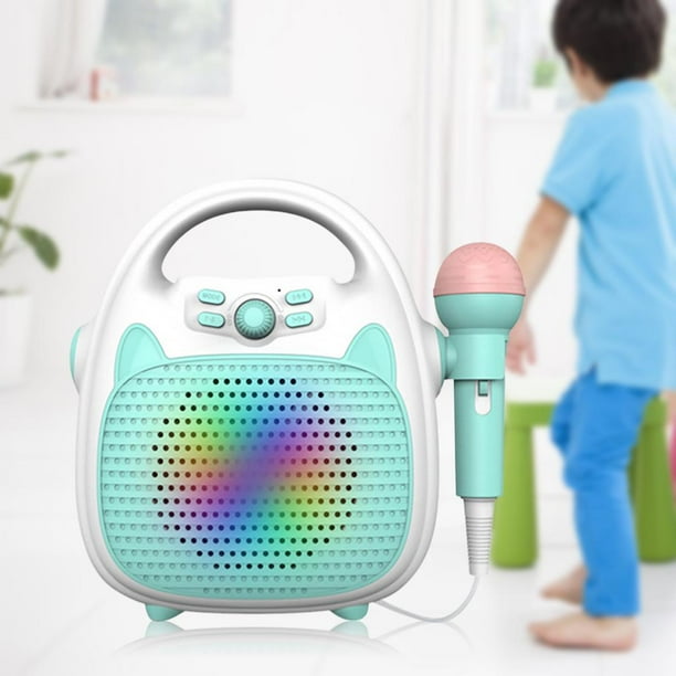 Máquina de Karaoke Hugo con 1 Micrófono, Juguete para Niñas y Niños, LED  Incorporado para uso Interior