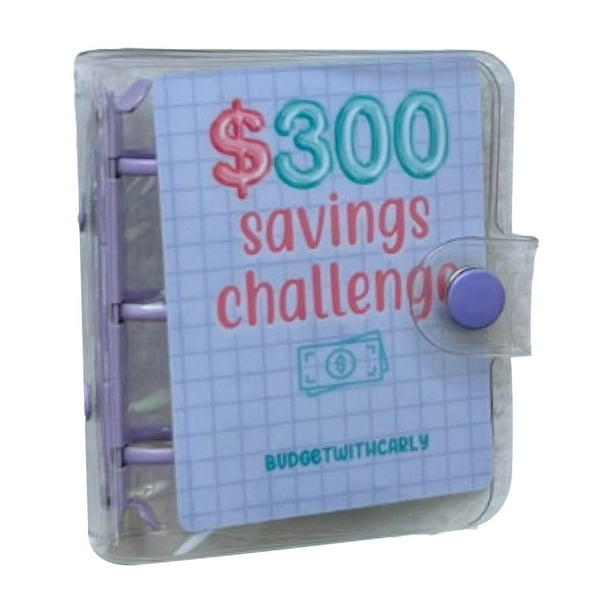 Mini carpeta, desafío de ahorro, organizador de dinero para
