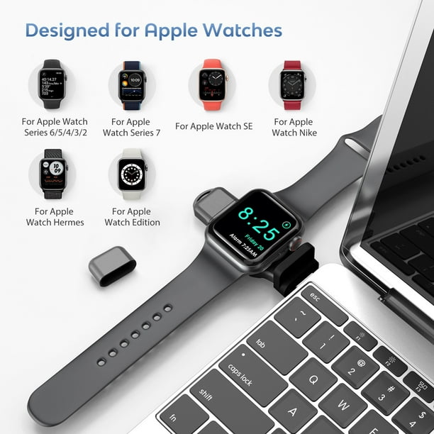 Cargador de reloj 2 en 1, compatible con el cargador inalámbrico de viaje  portátil Apple Watch, práctico cargador inalámbrico, cargador iWatch  magnético Apple watch7/6/5/4/3/2 Zhivalor 223234-2