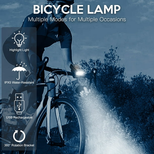 T6 LED bicicleta delantera luz 1000LM 6 modos bicicleta faro aleación  aluminio bicicleta lámpara luz bicicleta accesorios para bicicletas
