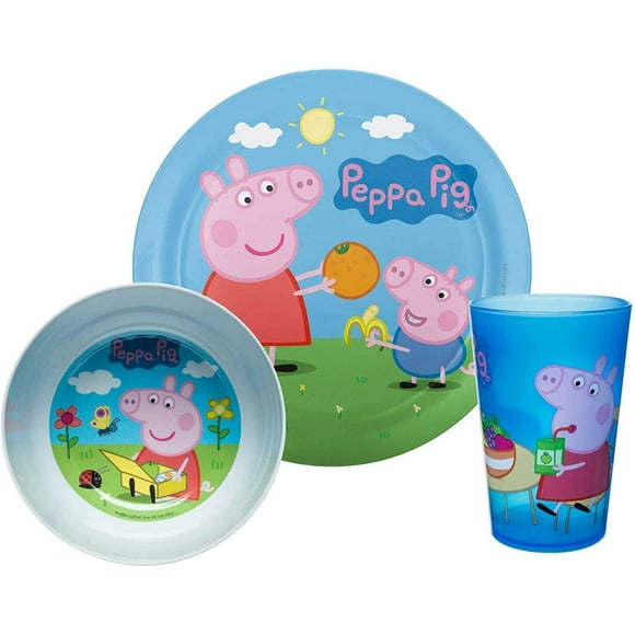 zak designs peppa pig kids dinnerware set incluye plato taz zak designs zak designs