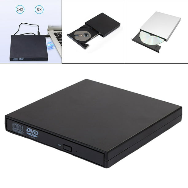 Grabadora de Unidad de DVD / CD Externa USB 3.0 Lector de Escritura para  Computadora Portátil Yotijar Quemador de unidad de CD externo DVD