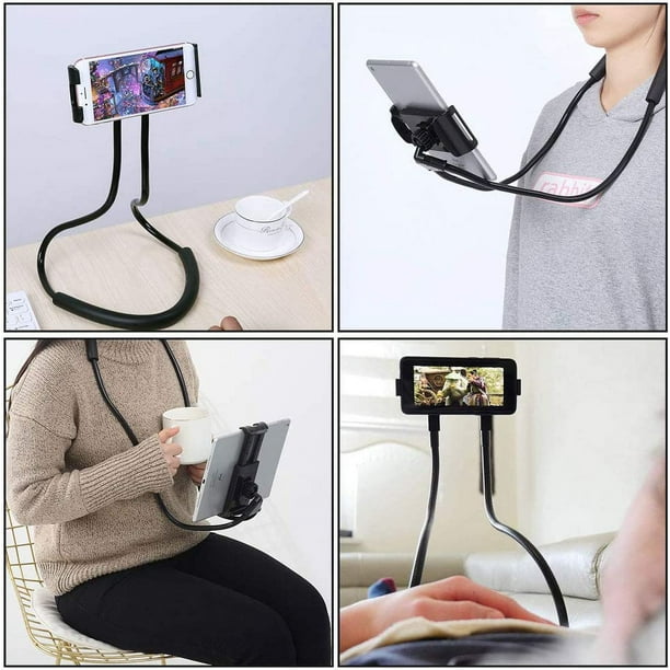 Soporte universal para teléfono móvil inteligente, colgante en el cuello,  soporte para teléfono celular, soporte para teléfono celular perezoso