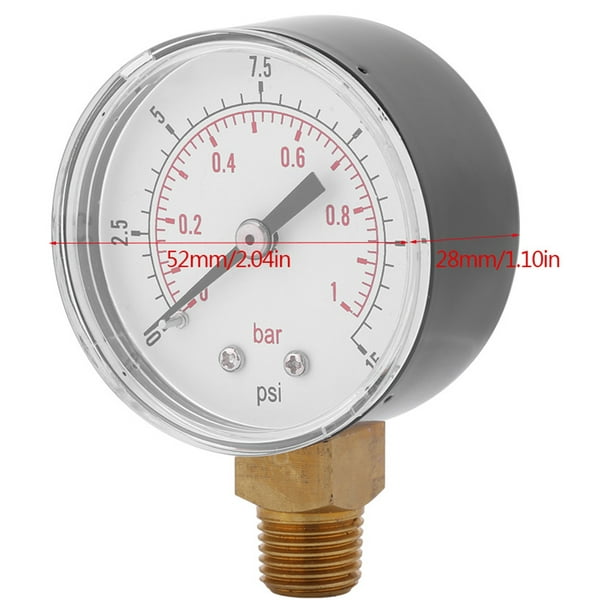 Manómetro de presión de agua Manómetro de aire, aire, aceite