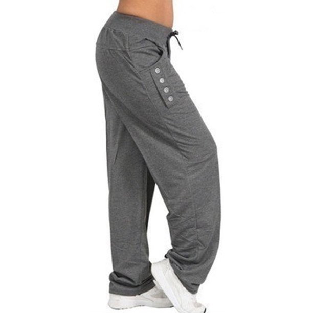 Pantalones Pantalones deportivos sueltos Pierna recta Casual Mujer