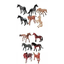 12 figuras de juguete de caballo de potro, juguete realista de caballo en  miniatura, juguetes para