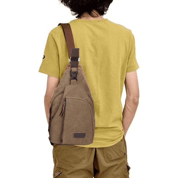 Mochila Cruzada Bluelander Marrón Para Hombre