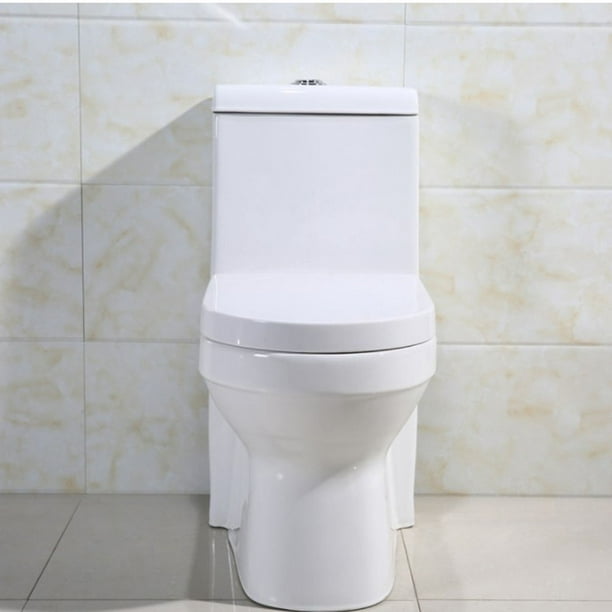 Tapa WC Cuadrado De Cierre Suave, Asiento De Inodoro De Liberación Rápida  para Una Fácil Limpieza, Tapadera De WC con Fijación Superior Y Bisagras