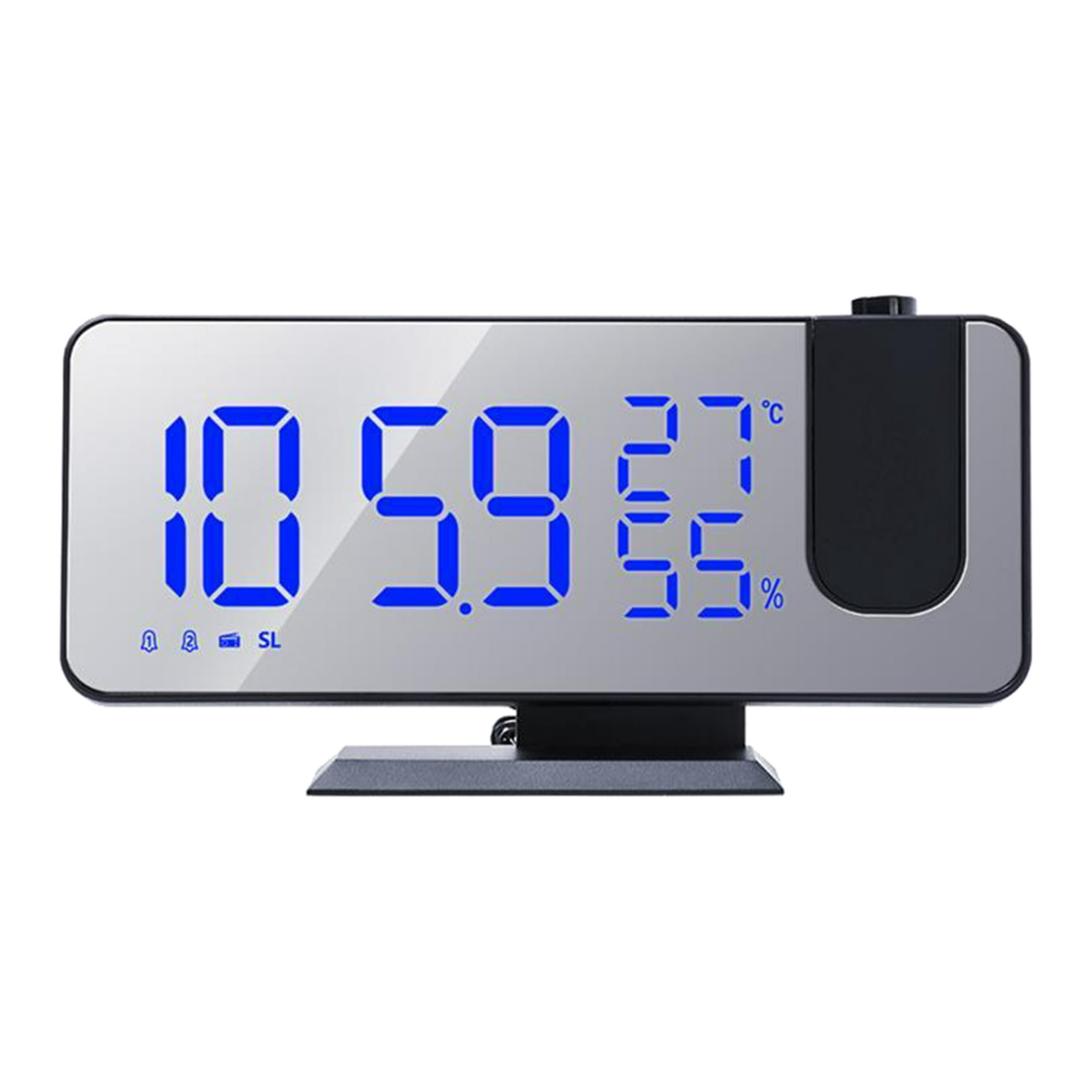 Reloj de espejo LED Mini reloj despertador digital Reloj de mesa con  función de repetición Abanopi Reloj digital