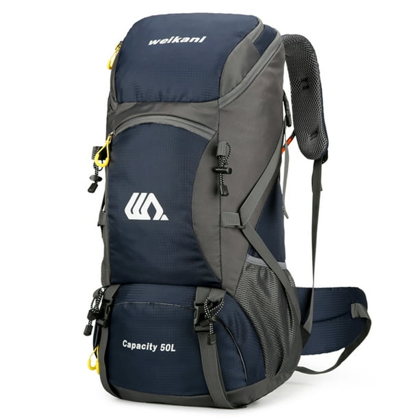 Bolsa de dos hombros Mochila de senderismo resistente al agua de 50L,  mochila de viaje para deportes al aire libre, bolsa de viaje para acampar,  escalar y viajar weikani Bolsa de dos