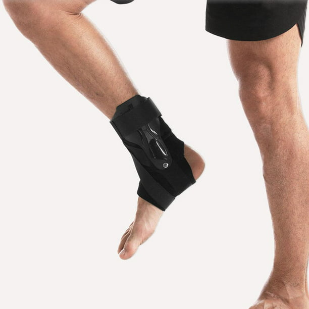 Kuangmi Tobillera estabilizadora ajustable para protección deportiva,  esguince de tobillo, daño de ligamento, recuperación de lesiones, 1 pieza  (L)