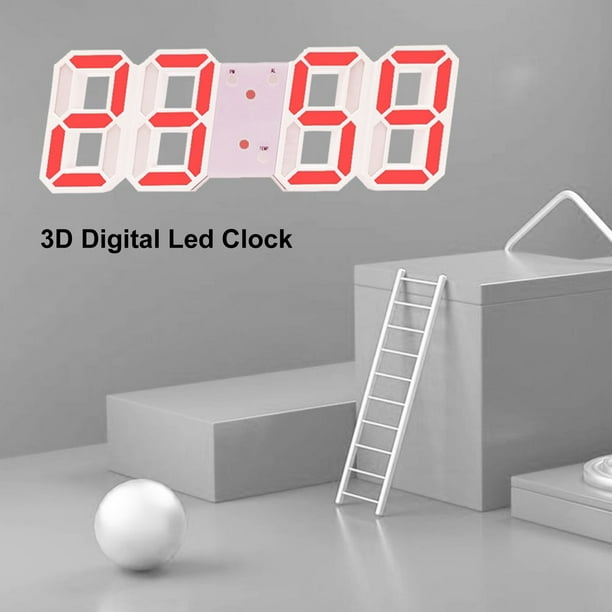 Reloj de pared grande digital 3d Led