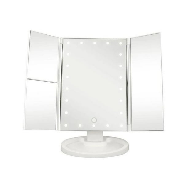 Espejo Luz Maquillaje Led Pack X6 Uni Plegable C/ Aumento - $ 33.725,12