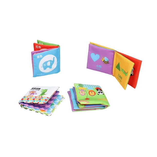 Libros de tela de colores para bebes