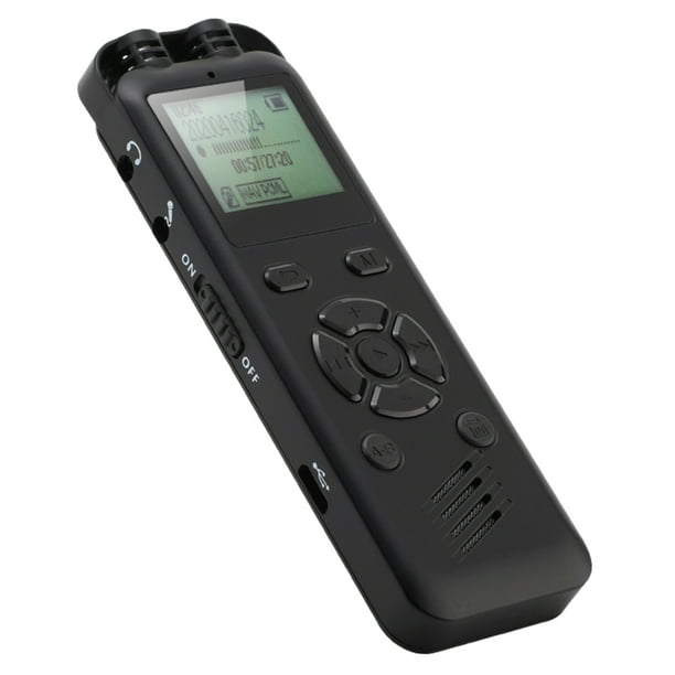Grabadora de voz digital de 16 GB para conferencias – Grabadora activada  por voz para lecturas grabadora de audio de sonido de dictáfono grabadora  de