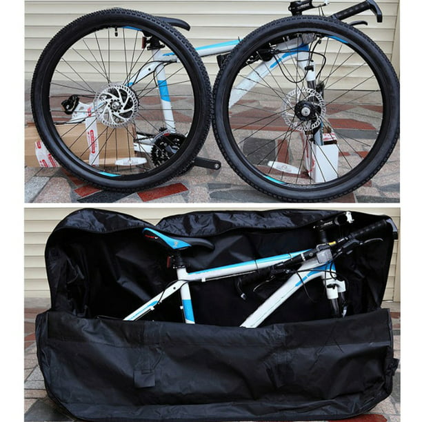 Bolsa de transporte plegable para bicicleta plegable de 26 a 29 pulgadas,  estuche de transporte de bicicleta de carretera MTB