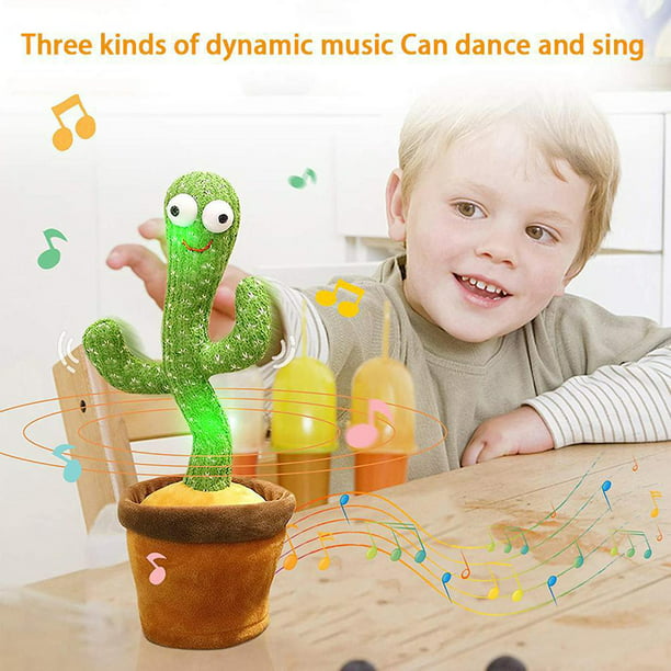 Juguete electrónico de cactus para bebés, juguete de música para niños  Likrtyny juguetes de los niños