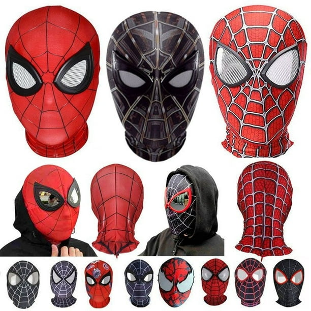 Máscara de fieltro roja súper araña / Máscara de fieltro de
