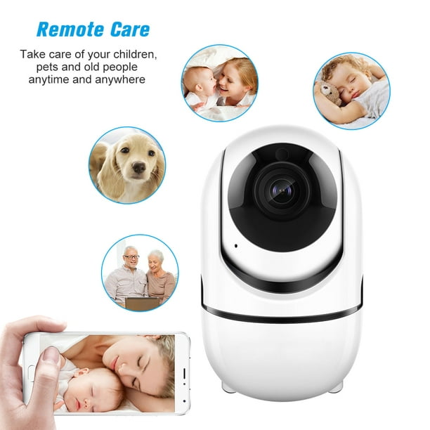 Cámara de vigilancia Wifi interior Cámara IP 1080P con grabación de  seguimiento de movimiento de la cámara doméstica del bebé / mascota