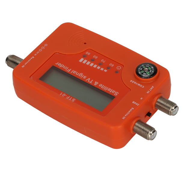 Buscador digital de señal satelital, medidor de intensidad de señal de  antena de TV de 950-2150 MHZ con pantalla LCD, mini buscador de estrellas  de