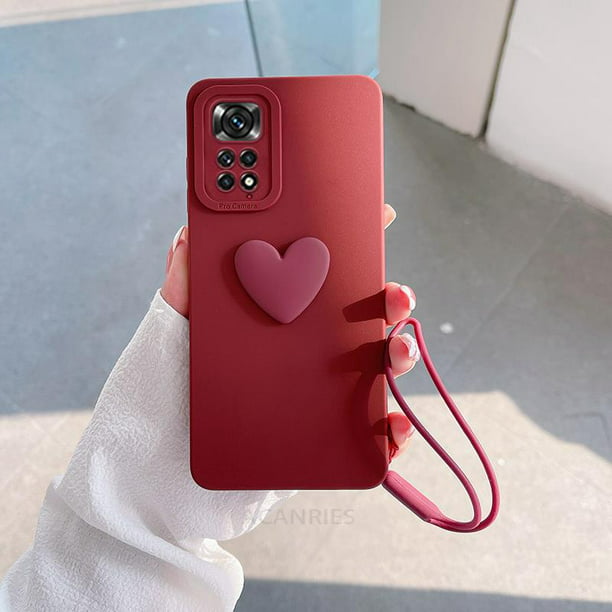 Funda Silicona Líquida Ultra Suave para Xiaomi Redmi Note 9S / Note 9 Pro  color Roja