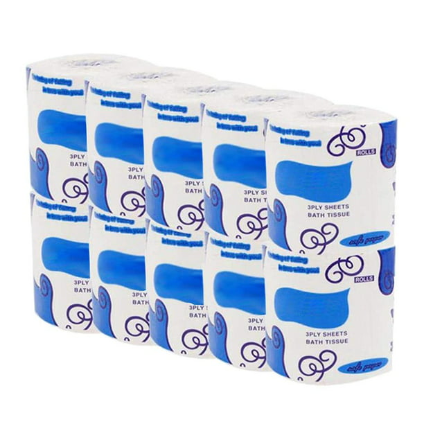 20 higiénico suave de 3 capas, papel higiénico para , toallas suaves,  resistentes y absorbentes pa Gloria Papel higiénico suave para el hogar