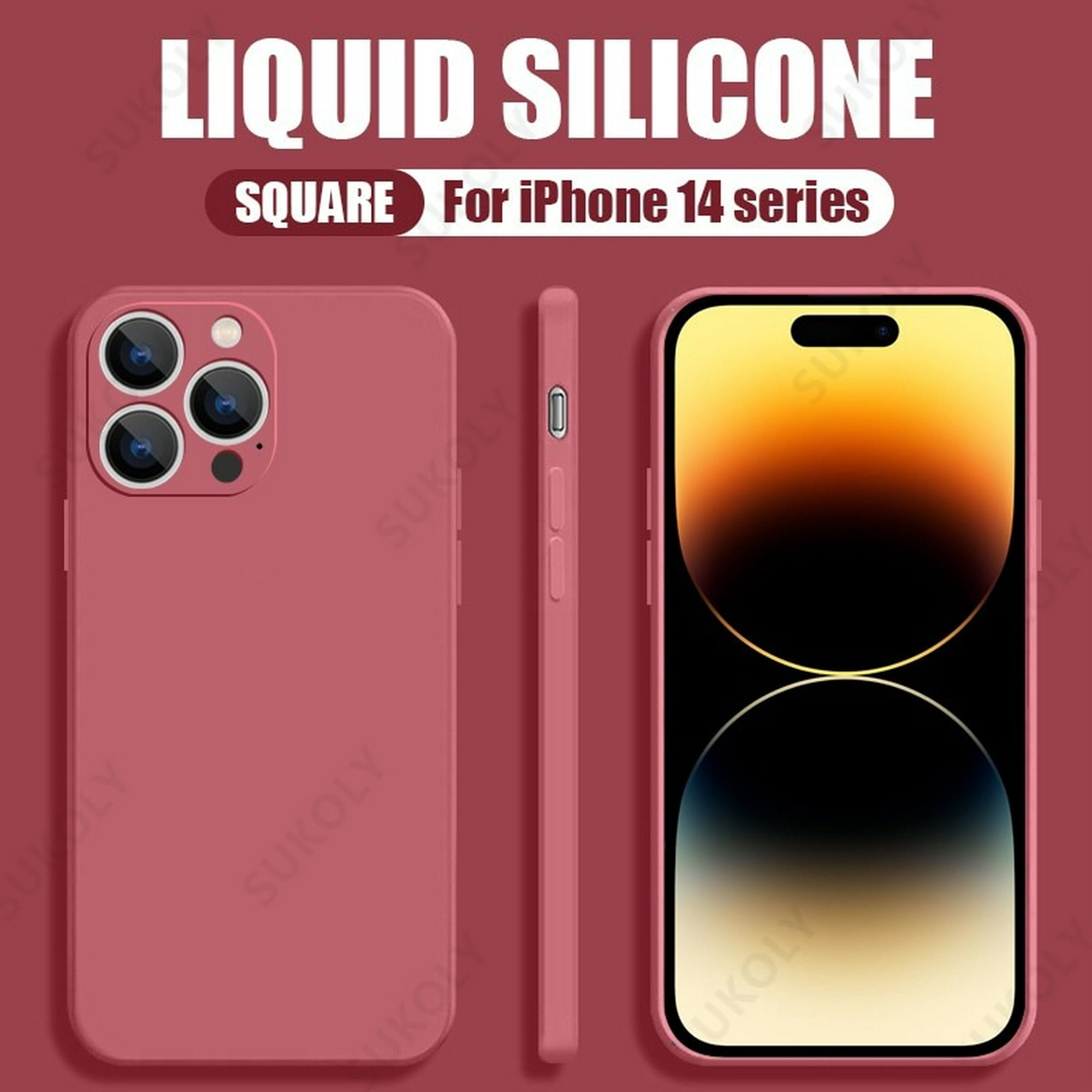 Funda de silicona líquida de lujo para iPhone 13 11 12 14 Pro Max SE 2020  XS Max XR X 7 8 14 Plus, funda protectora suave para cámara Tan Jianjun  unisex
