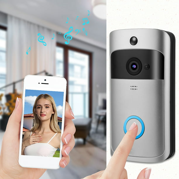 Cámara de mirilla inteligente Tuya Wifi 1080p 2.4g Cámara de ojo de puerta  de detección automática Visor de puerta digital de 4.3 pulgadas Timbre de  video en casa