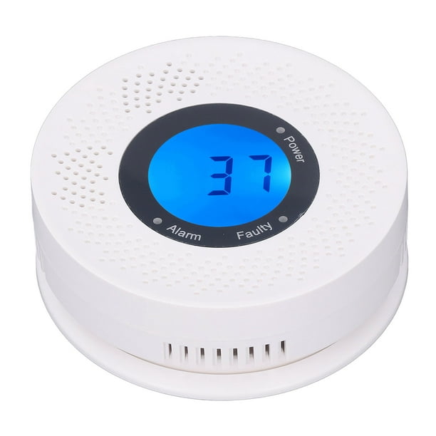 Detector de monóxido de carbono, detector de alarma de CO con pantalla  digital y alarma de sonido para el hogar
