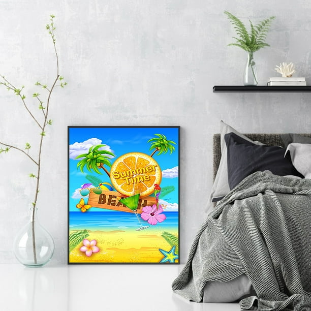 Cuadros Decorativos Bienvenido verano pintura al óleo por números DIY lienzo  pintado a mano arte de la pared (B60) Ndcxsfigh Nuevos Originales