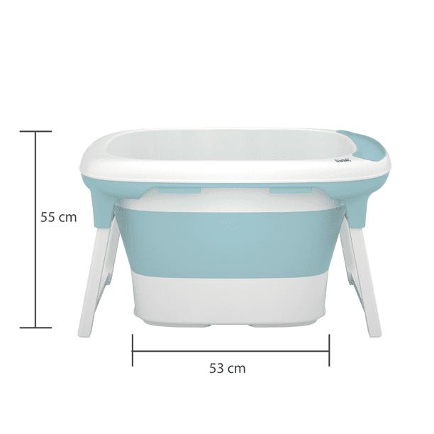 83*53cm Bañera Bebe Plegable Tina De Baño Portatil Con Cojin