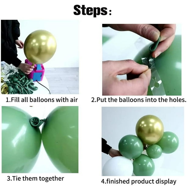 Comprar Juego de globos plateados para decoración de fiesta de cumpleaños,  globos de aire para niños, globos de Metal para decoración de fiesta, 20  Uds.