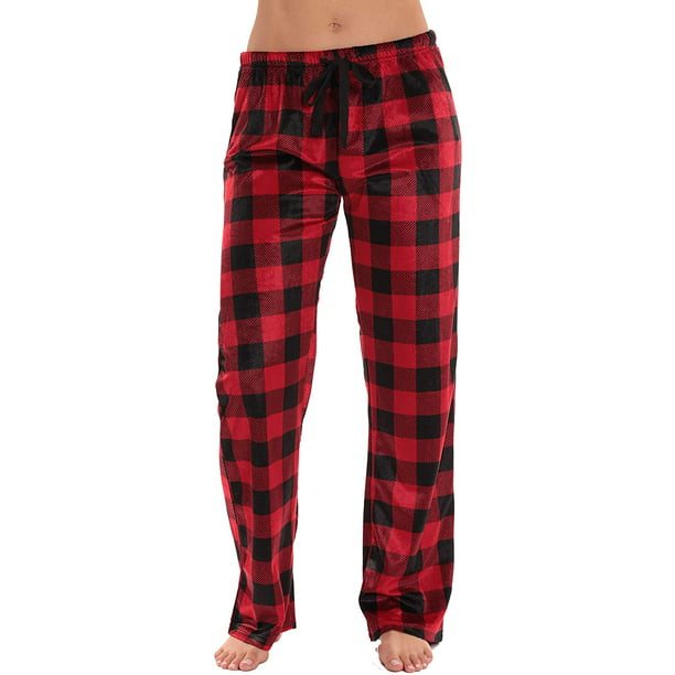 Pantalones de pijama de franela a cuadros Buffalo con bolsillos Adepaton CJWUS-5752 | Walmart línea