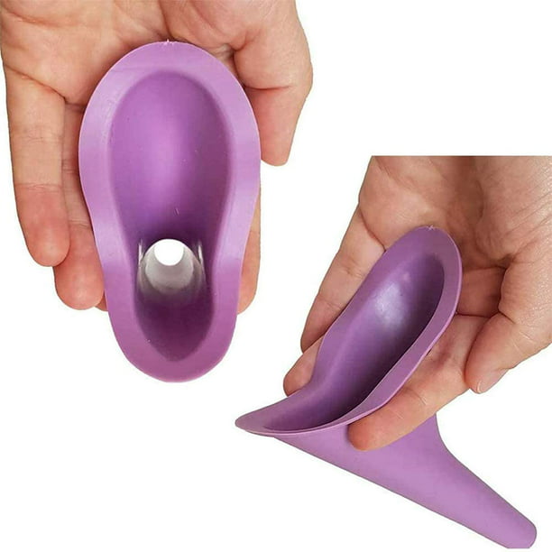 Isla 4 piezas Dispositivo de micción femenina Urinario para mujeres Urinario  femenino Pee embudo urinario para niñas orinar de pie con bolsa de  transporte naranja