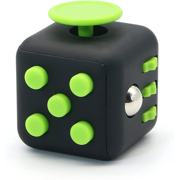 Cubo Fidget Cube Anti Estres Ansiedad 6 En 1 Azul Y