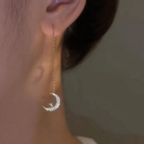 Pendientes colgantes de gota de agua para mujer, aretes largos de