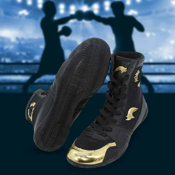 Botas de boxeo para hombre y mujer, zapatos de lucha para parejas