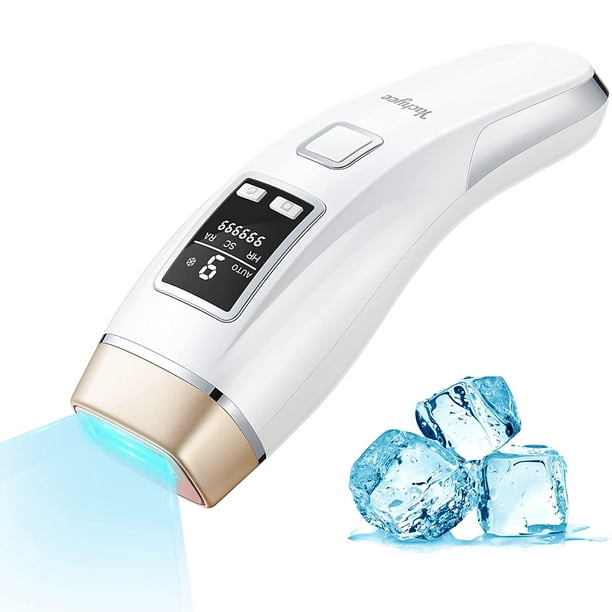 Depiladora láser IPL para mujeres y hombres en casa, dispositivo de  depilación láser permanente para brazos faciales, axilas, piernas y cuerpo