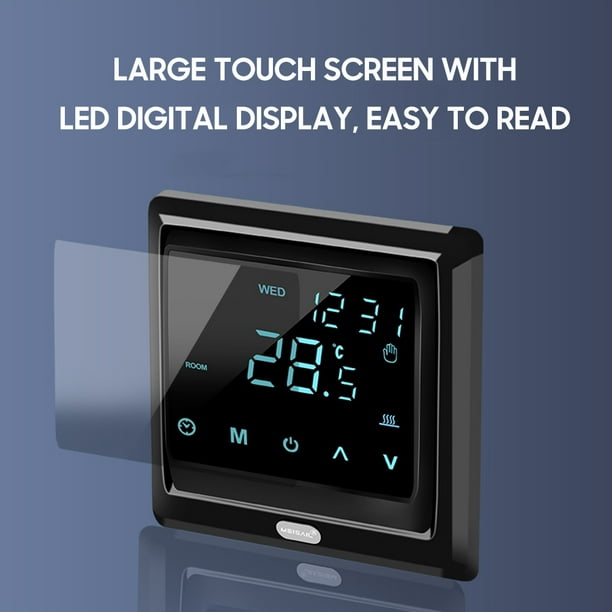 Comprar Termostato inteligente con controlador de aire acondicionado IR,  Wifi, Tuya, con pantalla LCD, Control de temperatura por aplicación