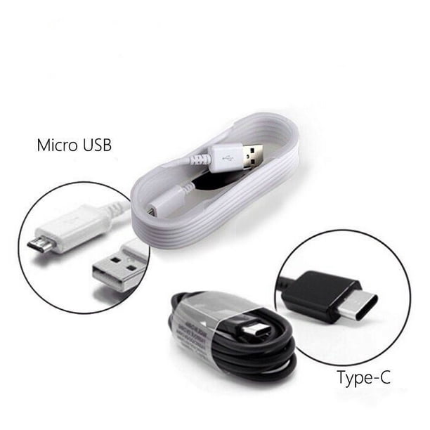 Samsung Cargador Rápido Micro USB/Tipo C Cable 2A Línea De Datos Para  Galaxy S20 S10 S9 S8 S7 Plus S6 S7 Edge A51 A71 A10 A9 A8