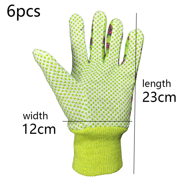 Guantes de jardín para mujer, 3 pares de guantes de jardín de punto con  estampado floral, guantes de trabajo para mujer MFZFUKR CPB-US-DYP741-2