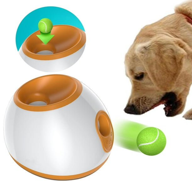  AIKES - Lanzador automático de pelotas para perros, lanzador  automático de pelotas para perros para exteriores, incluye 3 pelotas de  tenis para perros : Todo lo demás