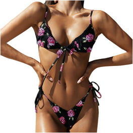 Bikini de mujer sexy Empalme sólido Traje de baño de dos piezas Traje de  baño Conjunto de ropa de playa Fridja nalpqowj22536
