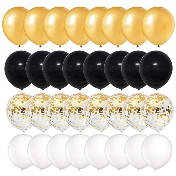 Globos dorados de 60 cumpleaños para hombres y mujeres, decoraciones de  cumpleaños 60 con globos grandes de aluminio con el número 60, globos de  látex