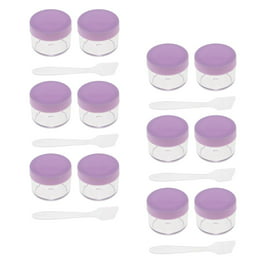12 recipientes de muestra de plástico transparente vacíos con tapas de 15  gramos de tamaño cosmético Azul B jinwen Envases de rosca