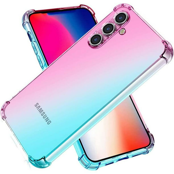 Funda de teléfono para Samsung Galaxy A54, 5G, A14, 4G, A24, A34, 5G, A04S,  A04e, A04, gradiente transparente, antiarañazos, Flexible, TPU, a prueba de  golpes qiuyongming unisex
