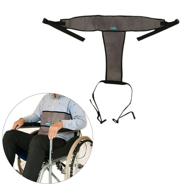 Cinturón de fijación para silla de ruedas Arnés trasero de malla Correas de  soporte para pacientes ancianos Discapacitados Banda Lado inferior Salvador  Cinturón de seguridad para silla de ruedas
